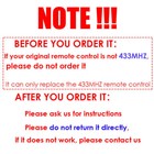 5pcs 433mhz Electric Gate Garage Door Remote Control Duplicator Fob Opener