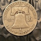 1952-d Franklin Half Dollar 50c 90  Silver - Denver Mint