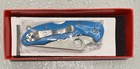 Spyderco Knive Delica 4 Flat Ground Blue Vg-10 Stainless Pocket Knife C11fpbl