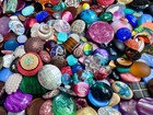 Vintage Glass Lucite Plastic Cabs Cabochons Stones Embellishments Lot