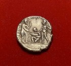 Republic Rome  Ti Veturias Ar Denarius 137 Bc  Oath Taking Scene
