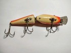 Vintage Pflueger Palomine Jointed Wood Lure Glass Eyes C 1933-1962 Rainbow Color