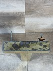 Early Vintage European Metal Letter T Sign Piece Gold Salvaged Industrial Decor