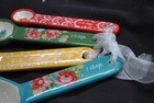 Pioneer Woman Rose Shadow   Floral   Flower Ceramic Measuring Spoons Set Of 4