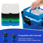 16 Pcs Replacement Canister Filter Pad Compatible With Pennplax Cascade White 