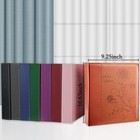 Photo Album 8x10 Clear Pages Pockets Leathe Cover Slip 50 Pockets 1pk  Black