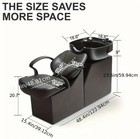 Salon Shampoo Chair Backwash Station Sink Bowl Hair Washing Barber Spa Equipment