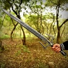 Handmade Hand Forged Damascus Viking Sword  Battle Ready Medieval Sword
