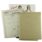 Mccalls Easy Sewing Pattern 4207 Misses Ponchos Rounded Hemline Slit V-neckline