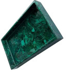 12 x6  Malachite Inlaid Marble Food Serving Tray Handmade Modern Decorative Gift
