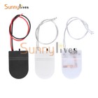 5pcs Single Slot Cr2032 Cr 2032 Button Coin Cell Battery Holder Case Cover