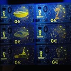 Qatar Football 2022 Fantasy 0 Euro Novelty Note Set 6pcs Mascot   Stadium