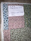 Handmade Hand-quilted Patchwork Flour Sack Quilt Multi Colors 84x62 Circa 1940s