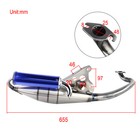 Full Exhaust System Muffler Pipe Scooter Moped Racing For Yamaha Jog50 Jog 50cc