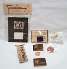 Vintage Lot Of Mixed Miniature Dollhouse Accessories - Books Plates Wall Decor