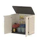 Weatherproof Outdoor Resin Tool Cabinet 25 50cuft Backyard Vertical Storage Shed