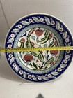 Vintage Turkish Pottery Plate  Signed Edip Gini  Handmade In Turkey