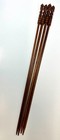 Lot 4 Vintage Brittany 16    Knitting Needles Walnut Wood 1 8   3 10-1 2 single Pt