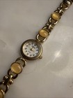 Vintage Prestige By Waltham Women   s Gold Tone Cabachon Bracelet Watch 1980s