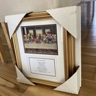 Framed 3d  the Last Supper  With The Lords Prayer Wall Art Picture