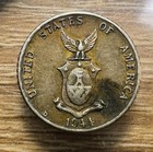 1944-d Philippine 10 Centavos - Actual Silver Coin Shown - Free Shipping Inv 218