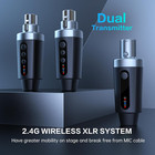 Wireless Microphone Transmitter Receiver 2 4ghz  Xlr Microphone Wireless System 