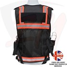 Premium Hi-viz Security Dog Handler Vest Reflective Strips - Tactical Adjustable