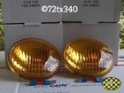 2 New Amber Sealed Beam 12v Passing Lights Fits Harley Davidson Hd 1 Pair 4 5in 