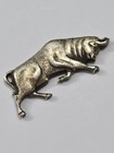 Charging Bull Lapel Pin Bronze Color
