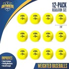 16oz Weighted Training Baseball 2 85in Hitting Pitching Practice Ball