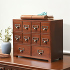 Traditional Solid Wood Small Chinese Medicine Cabinet Vintage Great Storage Apot