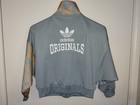 Adidas Originals Kids Blue And Tan Full Zip Track Jacket Size Xs 7-8 Euc