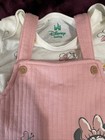 Disney Baby 18m Pink Minnie Mouse Overalls Outfit Brand New