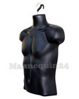 Male Mannequin Form   Hanger  Body Dress Torso Display Men T-shirt - Black