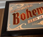 Vintage Bohemia Beer Glass Bar Mirror Illuminated Sign Works