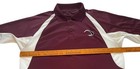 Ebonite Burgundy   White Men s Bowling Polo Shirt jersey L large