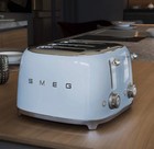 Smeg 50s Retro Style 4 Slot Toaster Pastel Blue Tsf03pbus