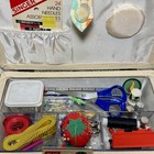 Huge Lot Of Vtg To Now Sewing Notions  Buttons Thread Assorted Bundle W  Box