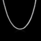 925 Sterling Silver Necklace 16 18 20 22 24 Inches Fine 1 5mm Box Chain