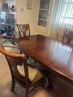 Vintage Dining Room Table Set With 5 Chairs