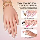 Beauticom Flexible Soft Mannequin Hand For Nail Art Design Practice Display