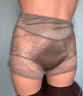 Glossy Silky Shiny Hi Waist Shaping Panties Whisper Thin  7 L Light Control Boy