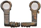Ancient Late Roman Or Early Byzantine Bronze Key  4th -15th Century Ad  
