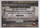 2017 Topps The Walking Dead Evolution Manufactured Bat Relics Negan Smith 13iq