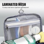 Hanging Travel Toiletry Bag For Men Women Shower Dopp Kit Organizer Gray