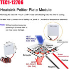 5pcs Tec1-12706 Peltier Module  12v 6a 60w Heatsink Thermoelectric Cooler Coolin