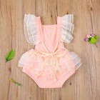 Newborn Baby Girl Ruffle Lace Romper Jumpsuit Headband Infant Outfit Clothes Set
