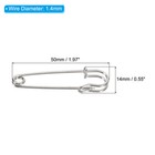 Safety Pins 1 97 Inch Large Metal Sewing Pins Silver Tone 50pcs