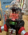 Otti Japan Tin Battery Operated Robby The Robot Mechanized Robot   Original Box
