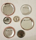 Lot Political Campaign Buttons Pinback Wooden Nickel Reagan Bush Carter Mondale